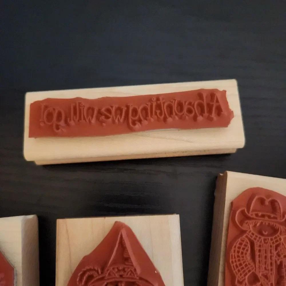 Stampin' Up! Halloween Rubber Stamps Set VINTAGE 1998 New Without Box 4 Stamps